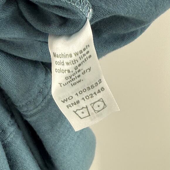 Michael Stars Solange Dress Size Small NEW Tie Waist Maxi Pebble Blue NWOT - Picture 14 of 14